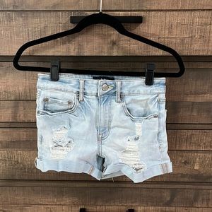 Aeropostale high rise midi Jean shorts size 2